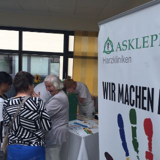 Infostand Harzklinik Goslar zum Intern.Tag der Patientensicherheit 2016