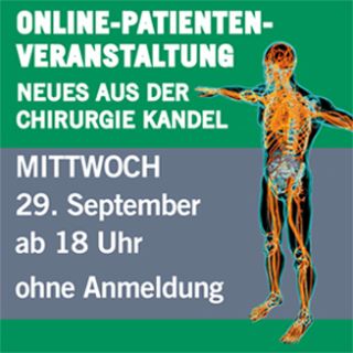 Hier war eine Grafik-Online-Veranstaltung -Neues aus der Chirurgie Kandel